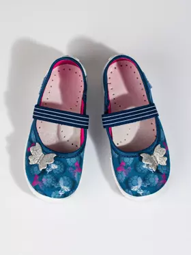 Dievčenské modré papuče Viggami Jenny