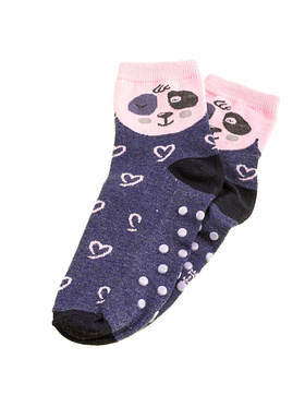 Dievčenské protišmykové ponožky Shelovet modré pandy