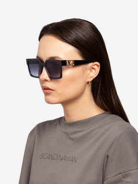 Tmavomodré elegantné slnečné okuliare dámske